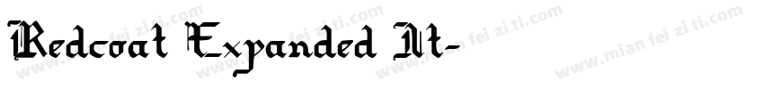 Redcoat Expanded It字体转换